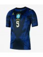 Brasilien Casemiro #5 Replika Borta Kläder VM 2026 Kortärmad Brasilien Casemiro #5 Replika Borta Kläder VM 2026 Kortärmad